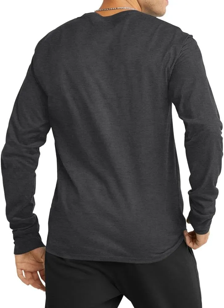 Champion Men's Classic Long Sleeve Soft, Comfortable T-Shirt (Regular or Big & Tall)