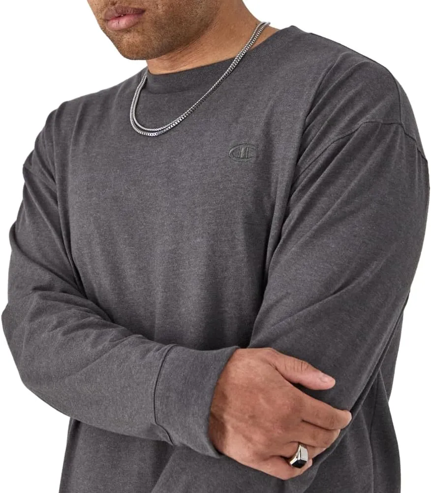 Champion Men's Classic Long Sleeve Soft, Comfortable T-Shirt (Regular or Big & Tall)