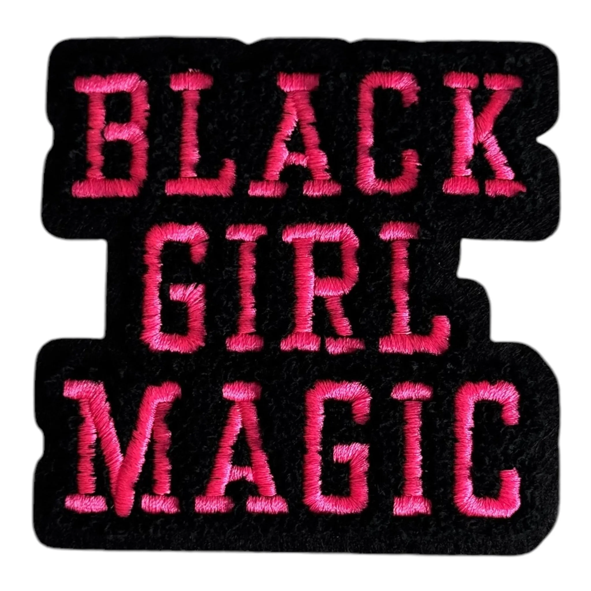 Chenille Black Girl Magic Patch (3.5 Inch) for Clothing