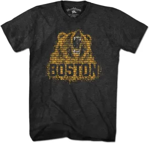Chowdaheadz Boston Bear Graffiti T-Shirt - Unisex Vintage Tee Soft Cotton Blend