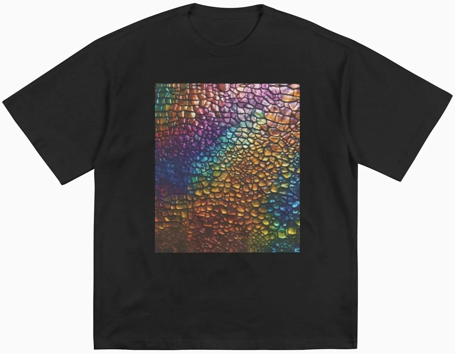 Classic Snake Skin Printing Short Sleeve Cotton Lightweight Pullover Summer Casual Sweatshirts