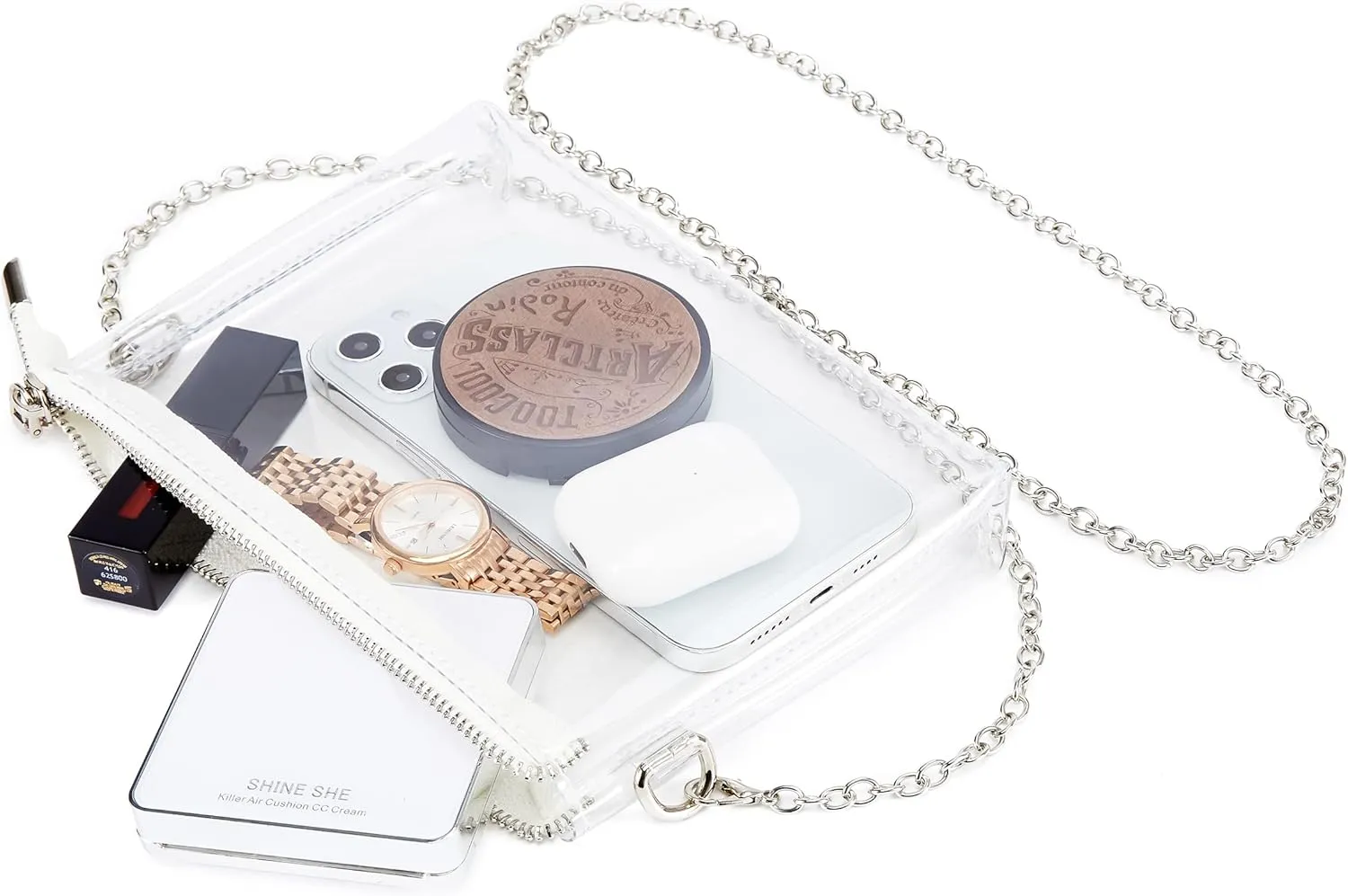 Clear Bag Stadium Approved: Suit for Quick Security Check - Small Transparent Purse for Women
