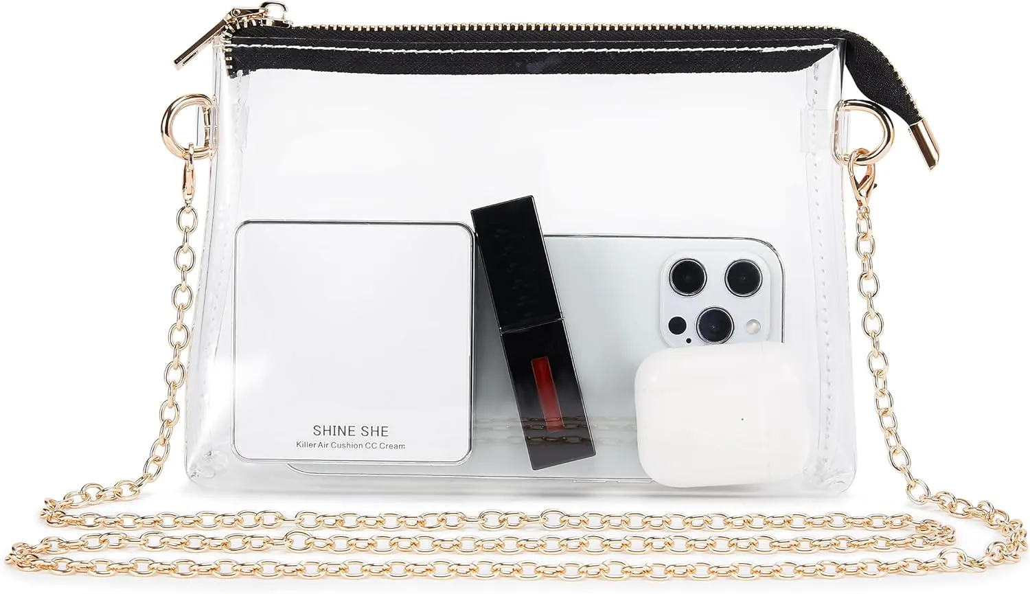 Clear Bag Stadium Approved: Suit for Quick Security Check - Small Transparent Purse for Women