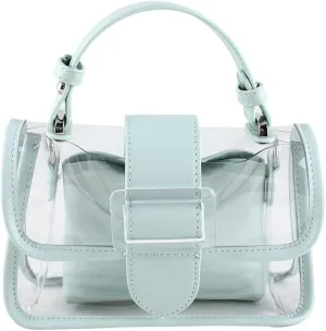 Clear Bag Stadium Events Women 2025 Trendy PVC See Through Purses Chain Shoulder Crossbody Bags Satchel Mini Handbag