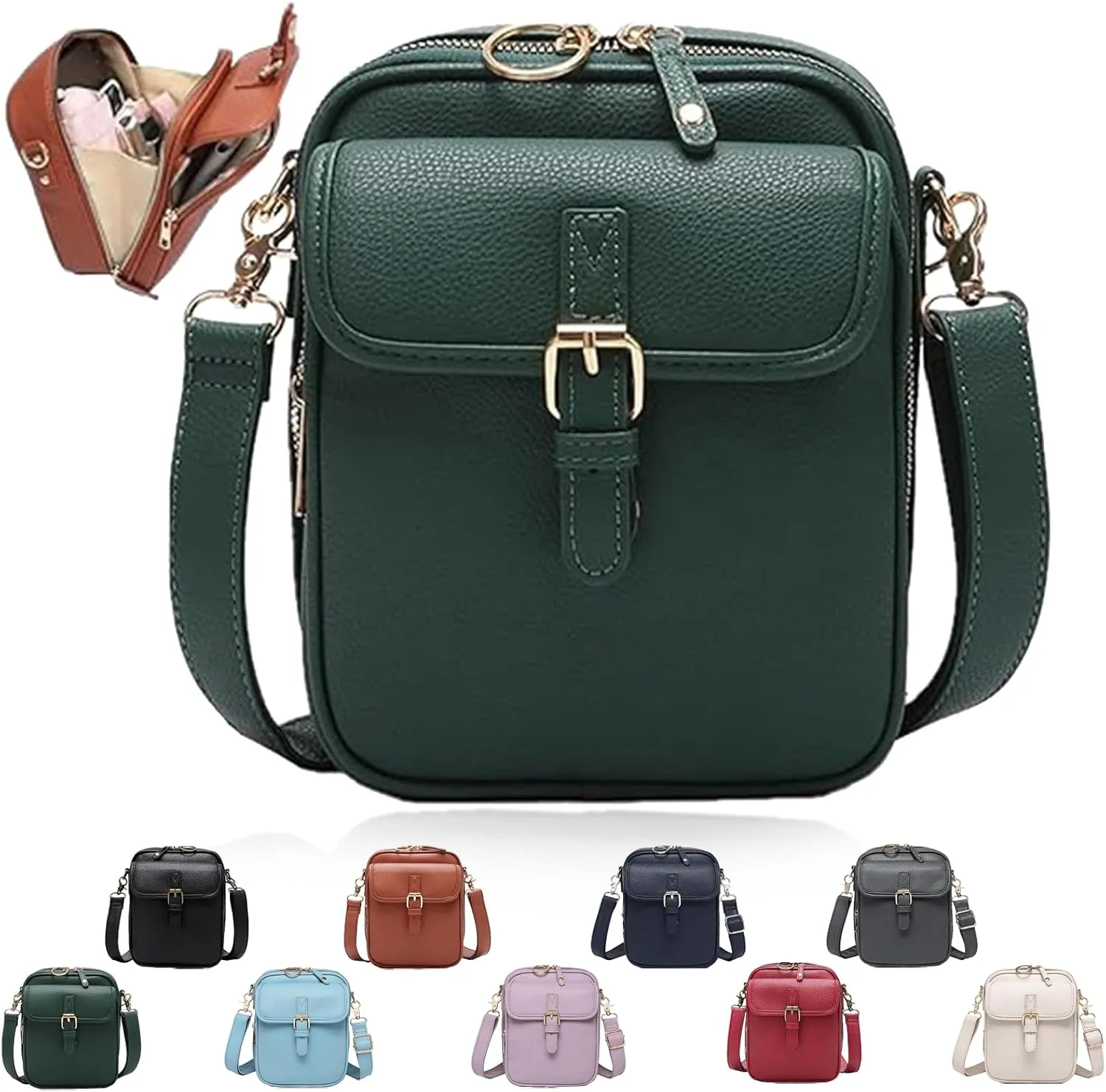 Collaboraten1 Crossbody Leather Bag, Collaborateam Urvashi Collaboration Tojoyride Anti Theft Shoulder Bags