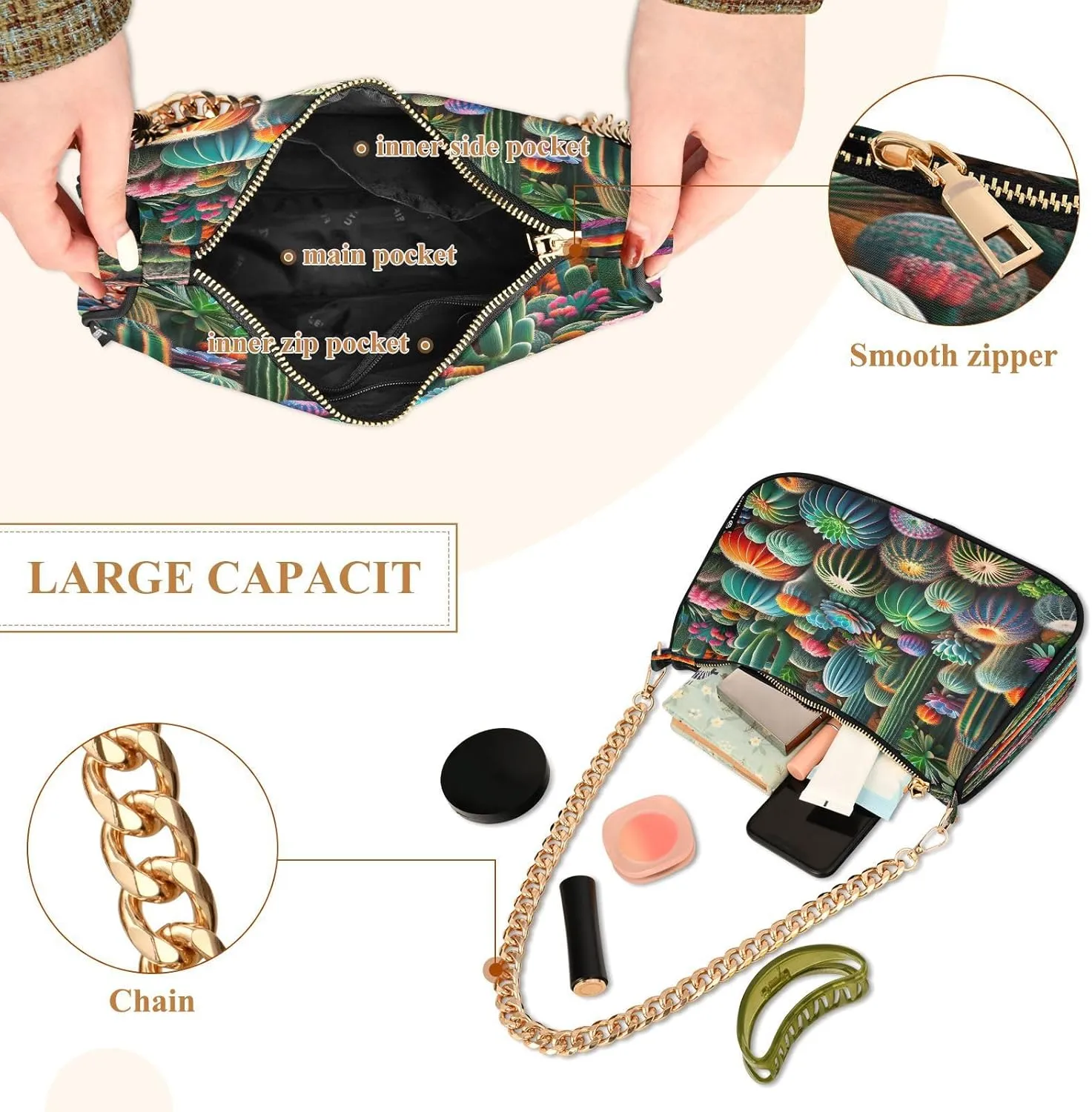 Colorful Graffiti Womens Purse, Crossbody Bag