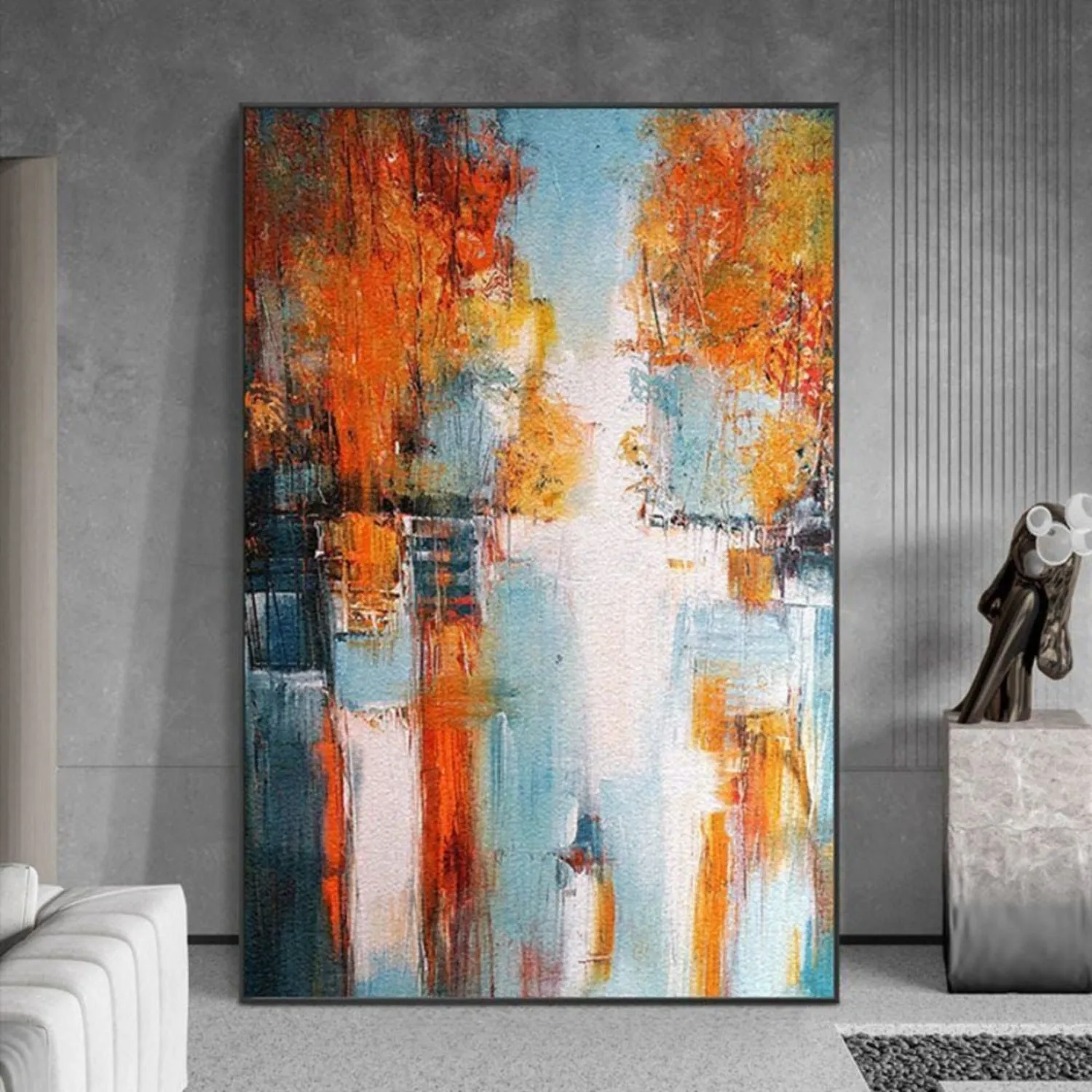 Contemporary Autumn Landscape Abstract Painting