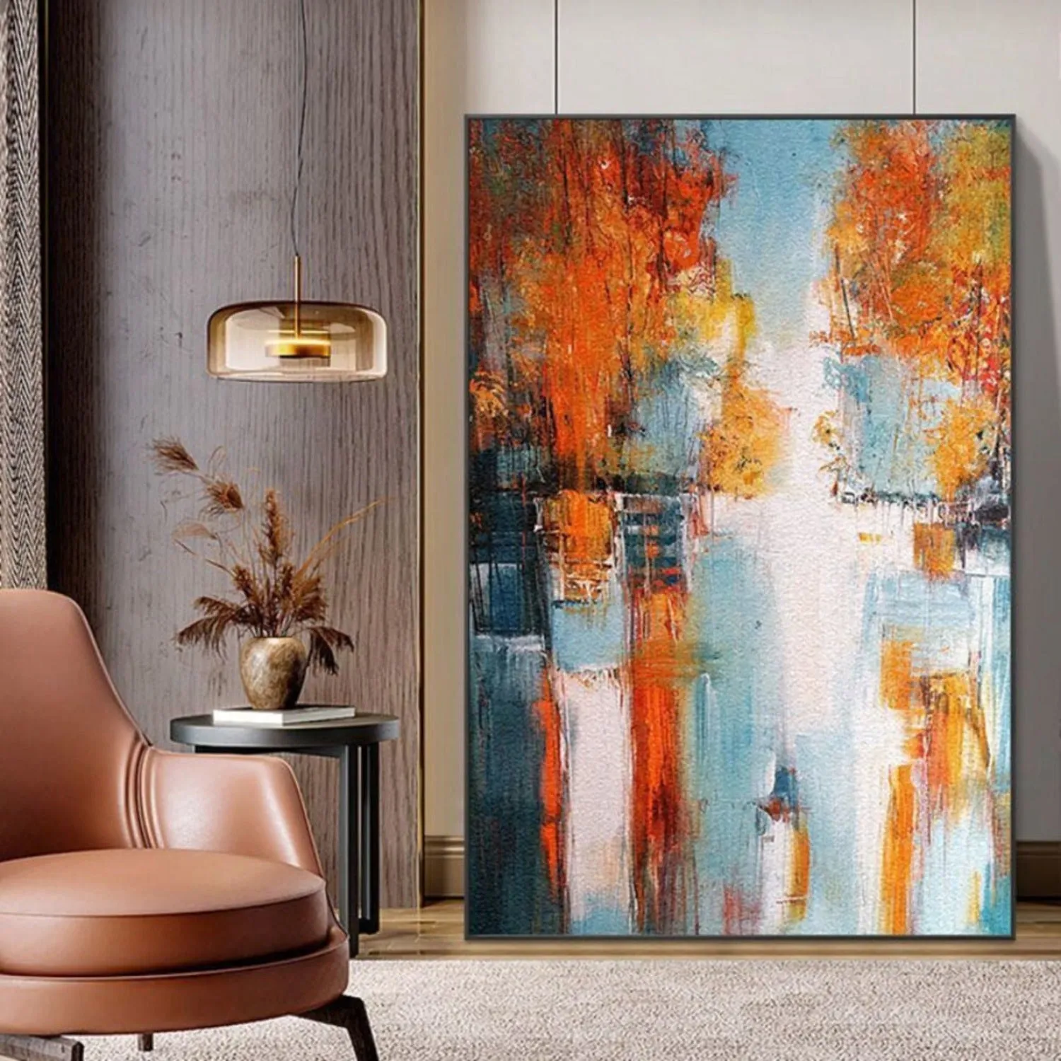 Contemporary Autumn Landscape Abstract Painting