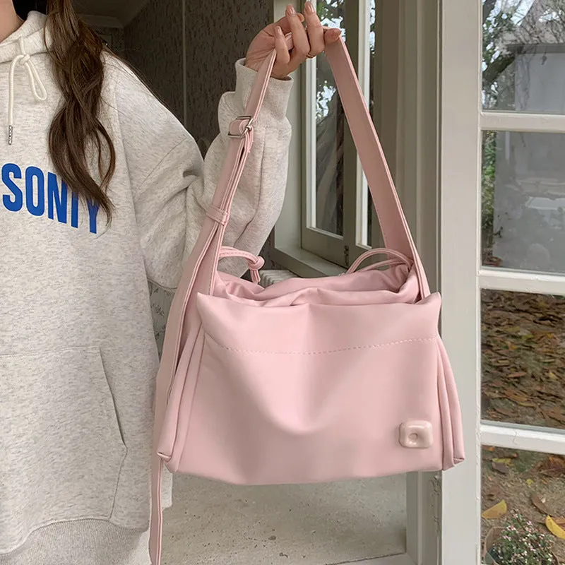 Cool Pink Class Leisure Commute Big Crossbody Bags