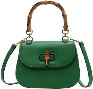 cross-body bag Premium Saddle Shoulder Crossbody Bamboo Bag