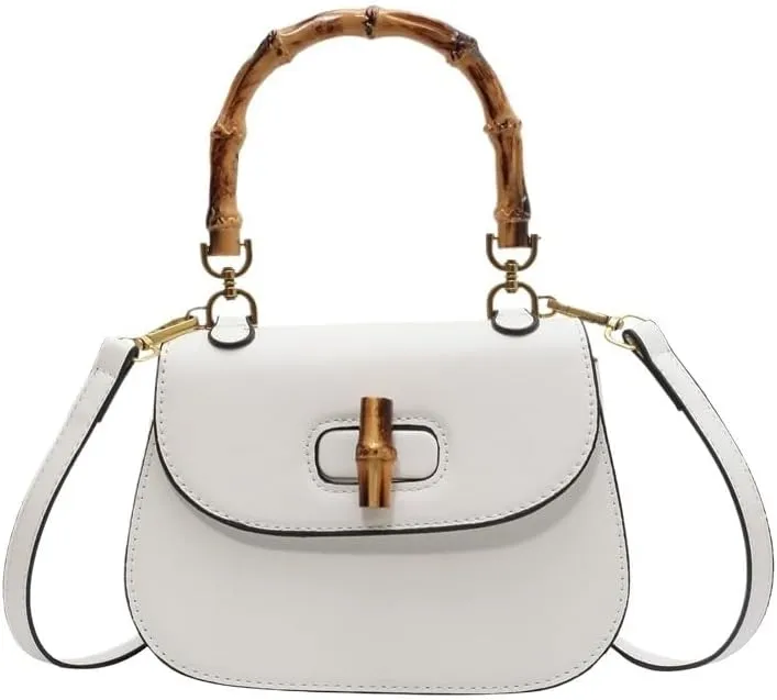 cross-body bag Premium Saddle Shoulder Crossbody Bamboo Bag
