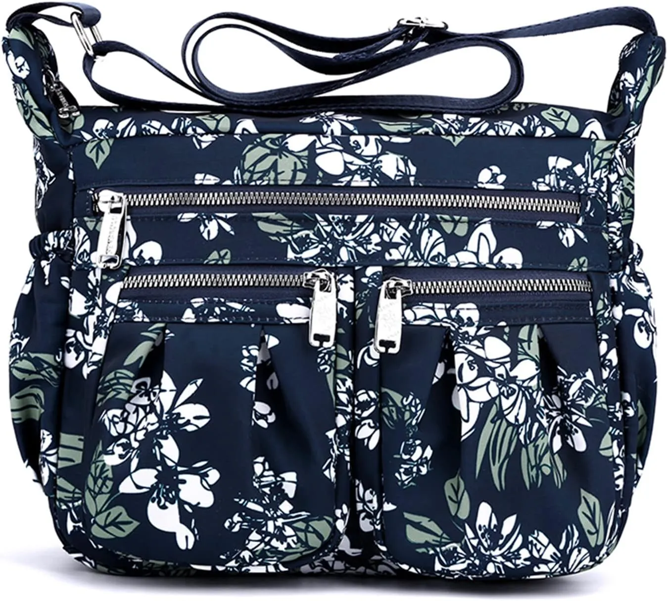 Crossbody Bags for Women Multiple Pockets Shoulder Handbag Casual Nylon Lightweight Purse