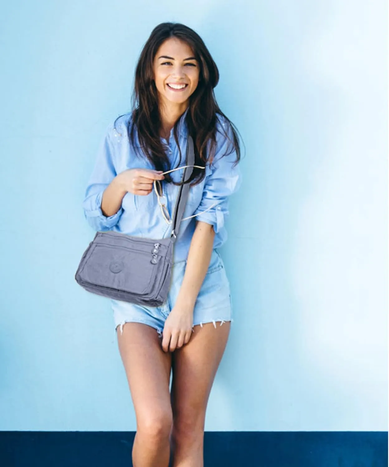 Crossbody Bags for Women Waterproof Tote Bag Casual Nylon Purse Handbag RFID Lightweight Messenger Bag
