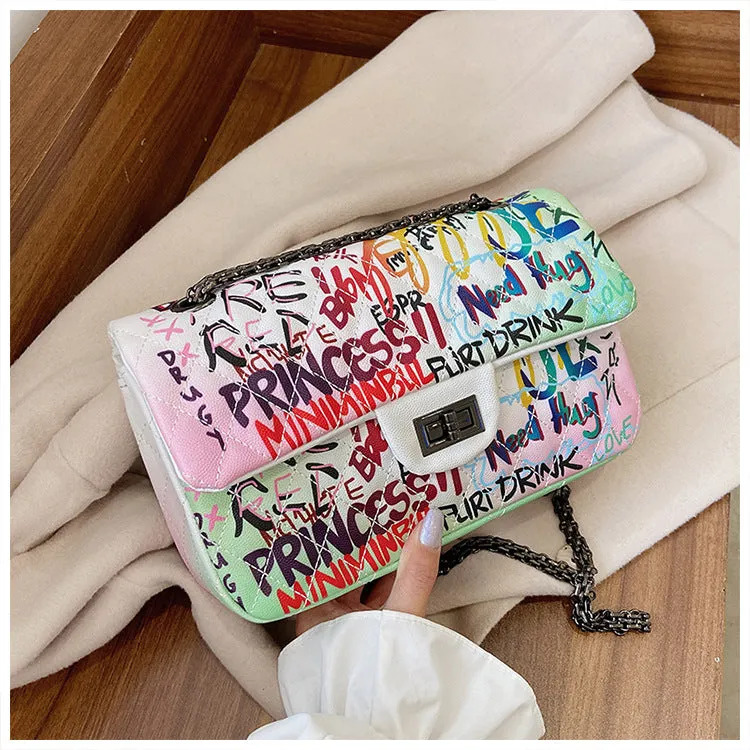 crossbody graffiti bags