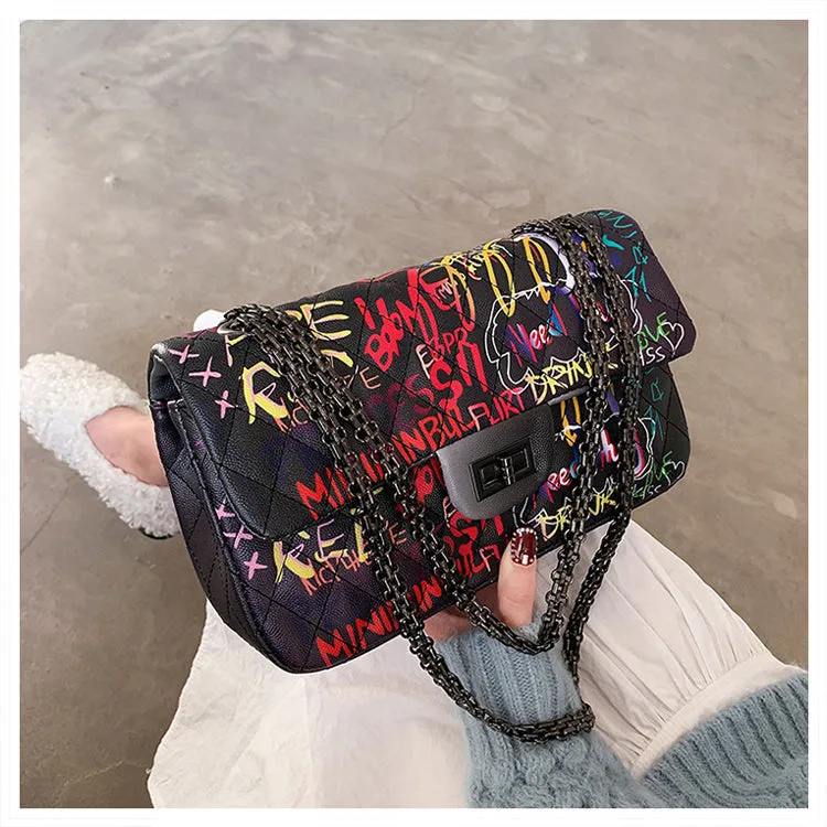 crossbody graffiti bags