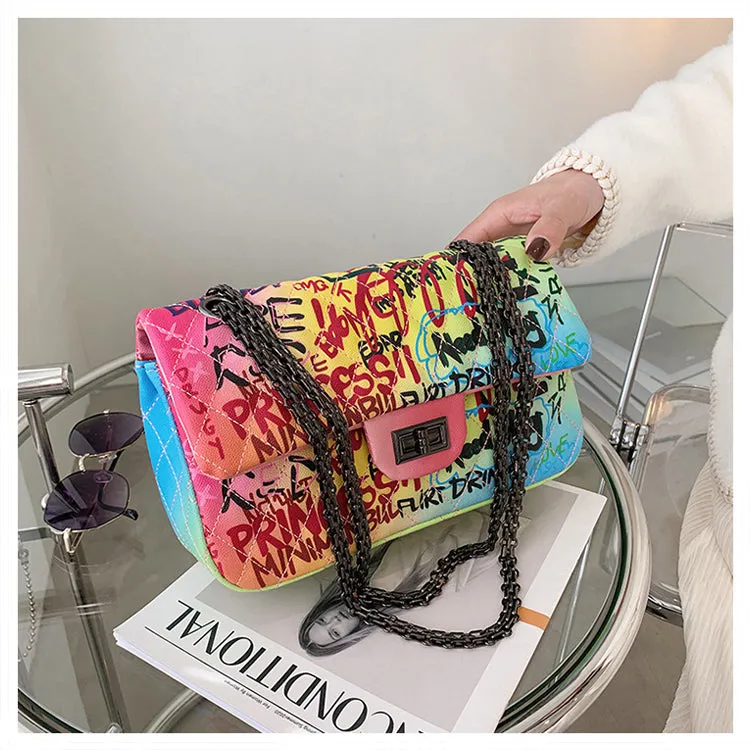 crossbody graffiti bags