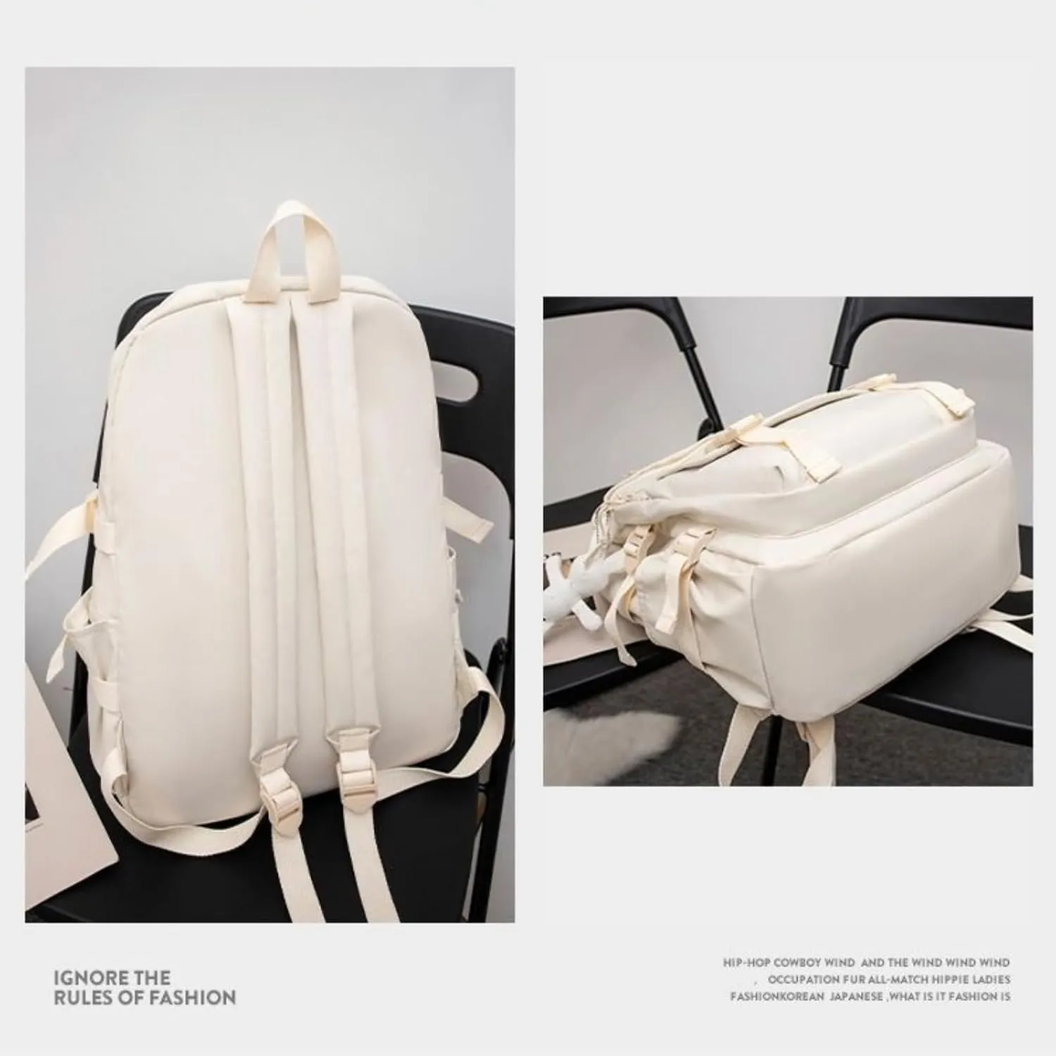 Cute Backpack Kawaii Daypack, ItaBag Y2K Daypack Bookbag Aesthetic Shoulder Bag Large Travel Daily Backpack Gifts Women