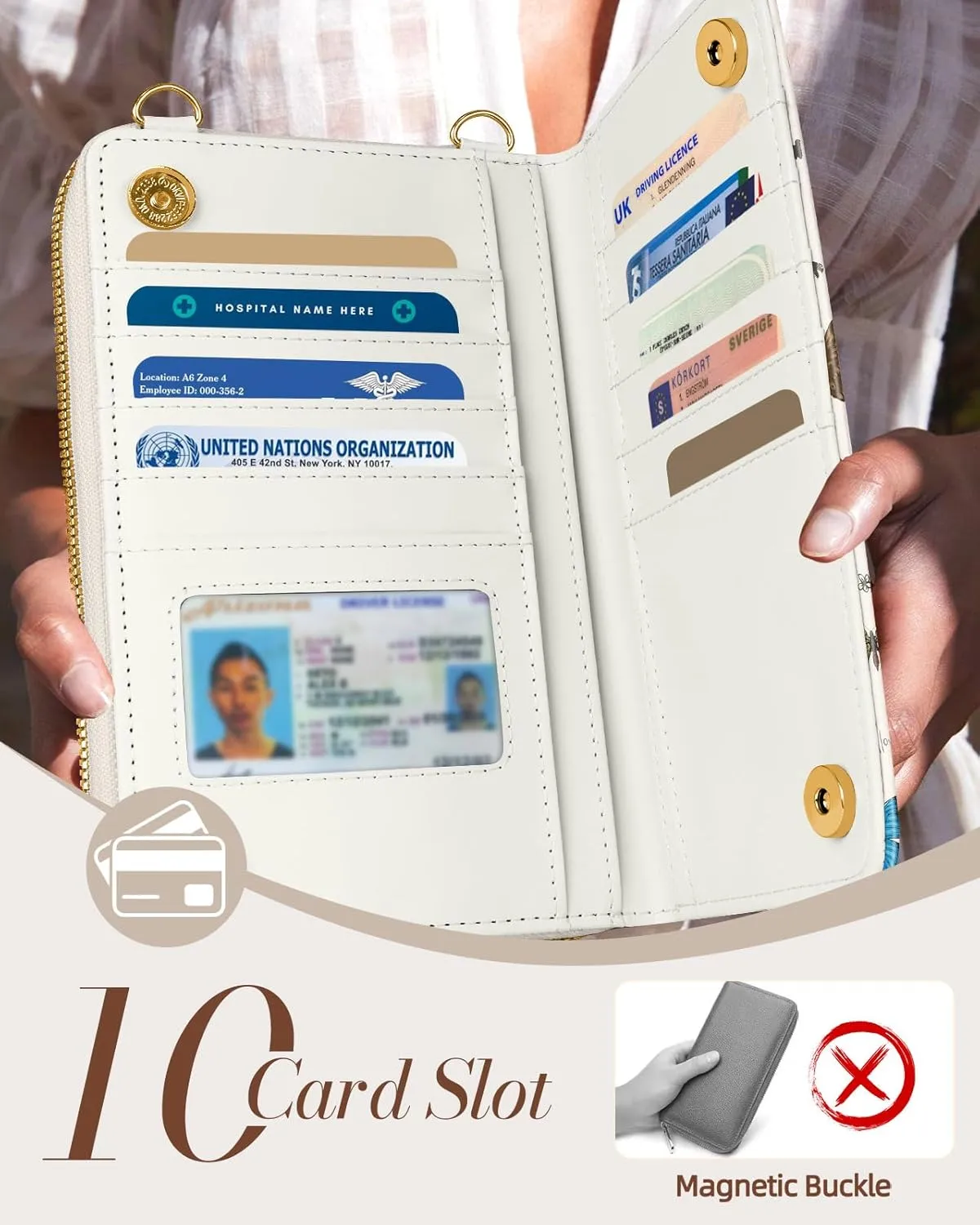 Cute Crossbody Purse Cell Phone Bags for Women - Leather Cellphone Wallet Purse with Adjustable Shoulder Rope
