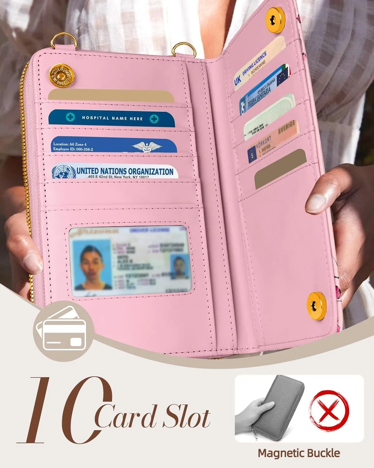 Cute Crossbody Purse Cell Phone Bags for Women - Leather Cellphone Wallet Purse with Adjustable Shoulder Rope