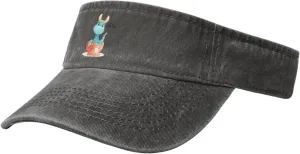 Cute Graffiti Beam Dragon Sun Visor Hats for Women Men Adjustable Sports Sun Hats Golf Cap