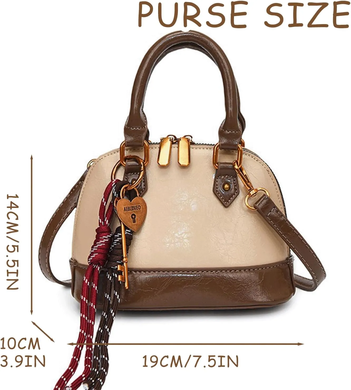 Cute Purse Small Saddle Bag Y2k Mini Purses Retro Classic Elegance Luxurious and French Vintage Handbag