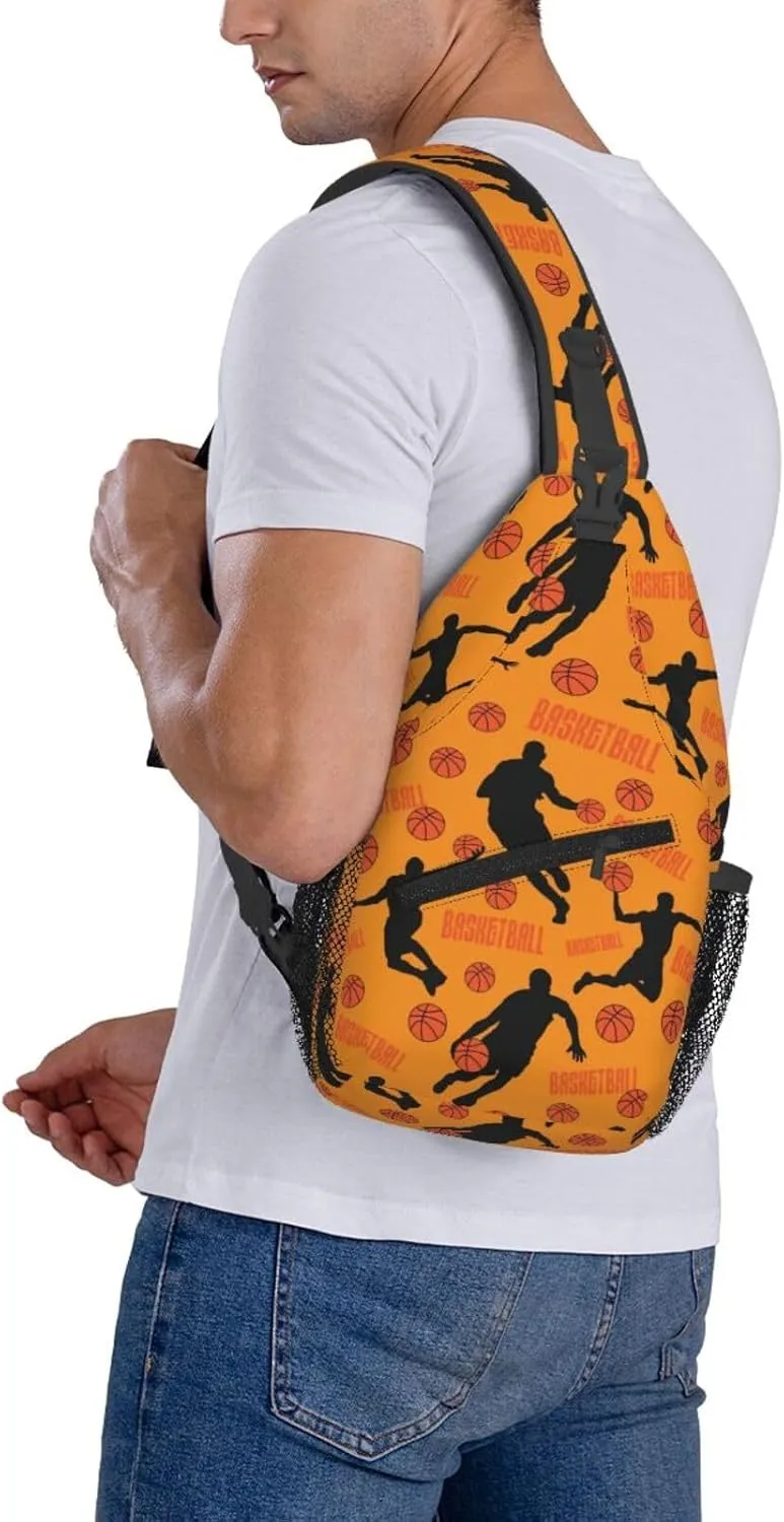 Cute Unicorns Crossbody Bag Adjustable Sling Bag Casual Chest Bags Travel Shoulder Backpack