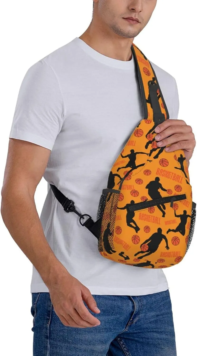 Cute Unicorns Crossbody Bag Adjustable Sling Bag Casual Chest Bags Travel Shoulder Backpack