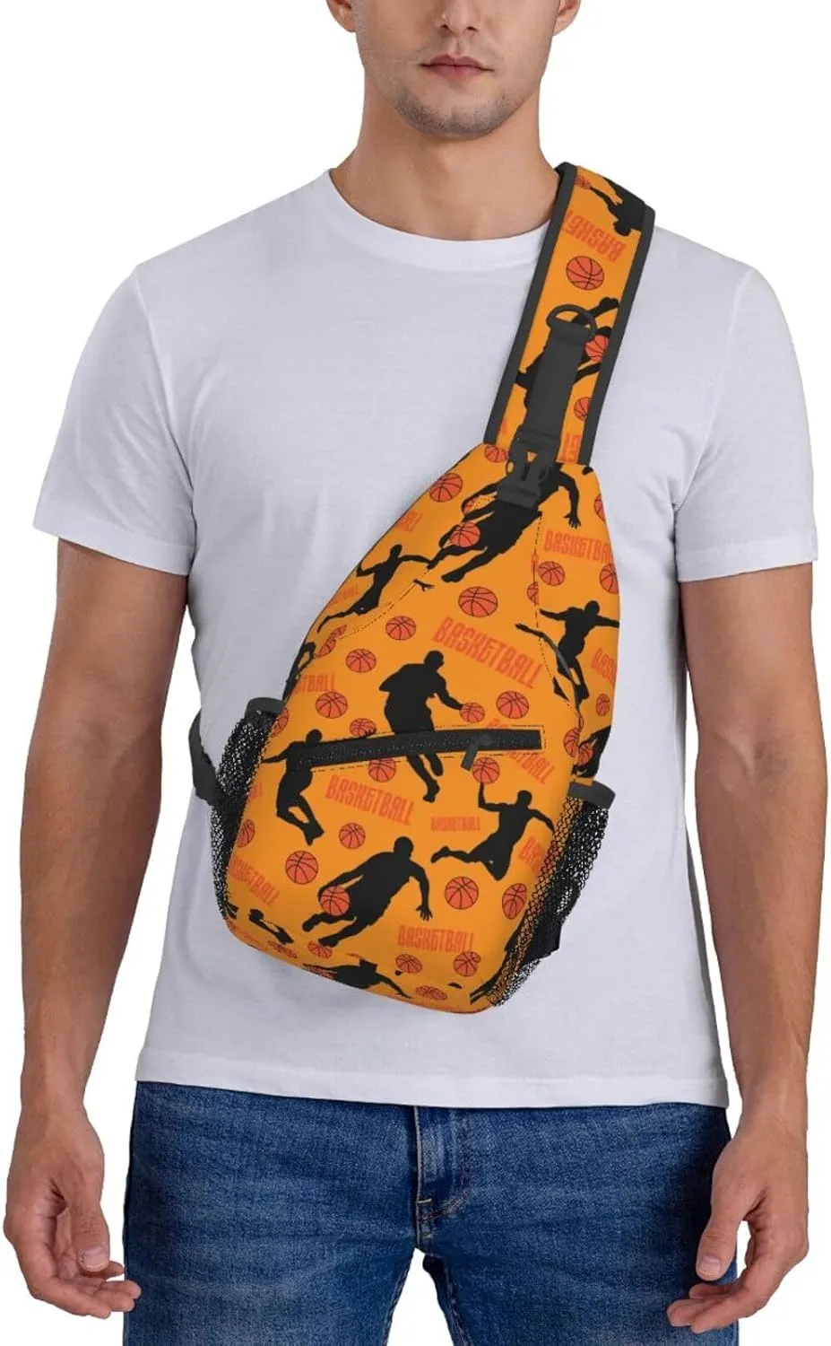 Cute Unicorns Crossbody Bag Adjustable Sling Bag Casual Chest Bags Travel Shoulder Backpack