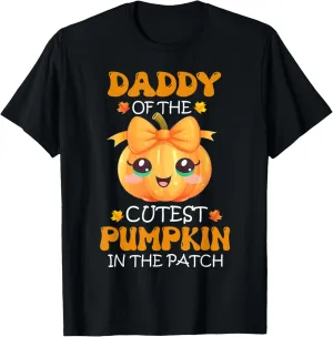 Daddy Of The Cutest Pumpkin In The Patch Halloween T-Shirt
