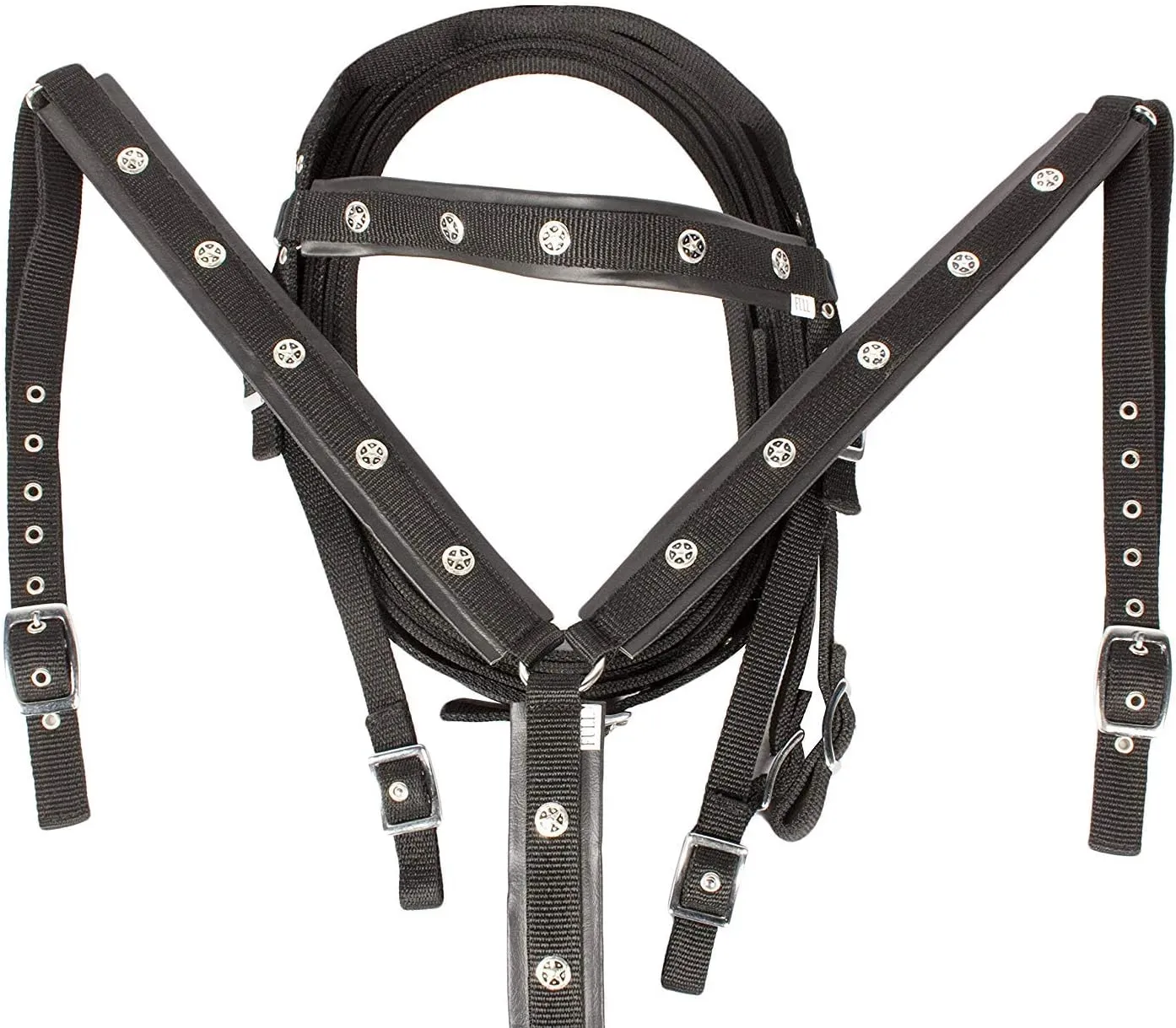 D&L Saddlery Classic Western Barrel Racing Handmade Synthetic Cordura Horse Saddle Lightweight Barrel Racing Saddle Trail Tack Equestrian Horse Saddle Tack Size 10" to 18" inches Seat, SYN29