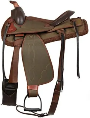 D&L Saddlery Classic Western Barrel Racing Handmade Synthetic Cordura Horse Saddle Lightweight Barrel Racing Saddle Trail Tack Equestrian Horse Saddle Tack Size 10" to 18" inches Seat, SYN32