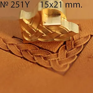 DandS ltd Leather Working Tools Leaves Carving Punches Stamp Craft Saddle Brass #251Y