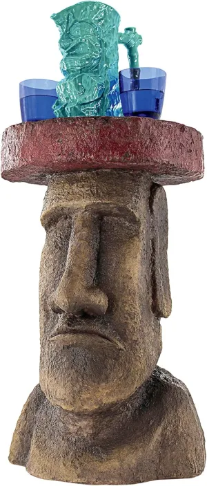 Design Toscano Easter Island Polynesian Moai Sculptural Side Table