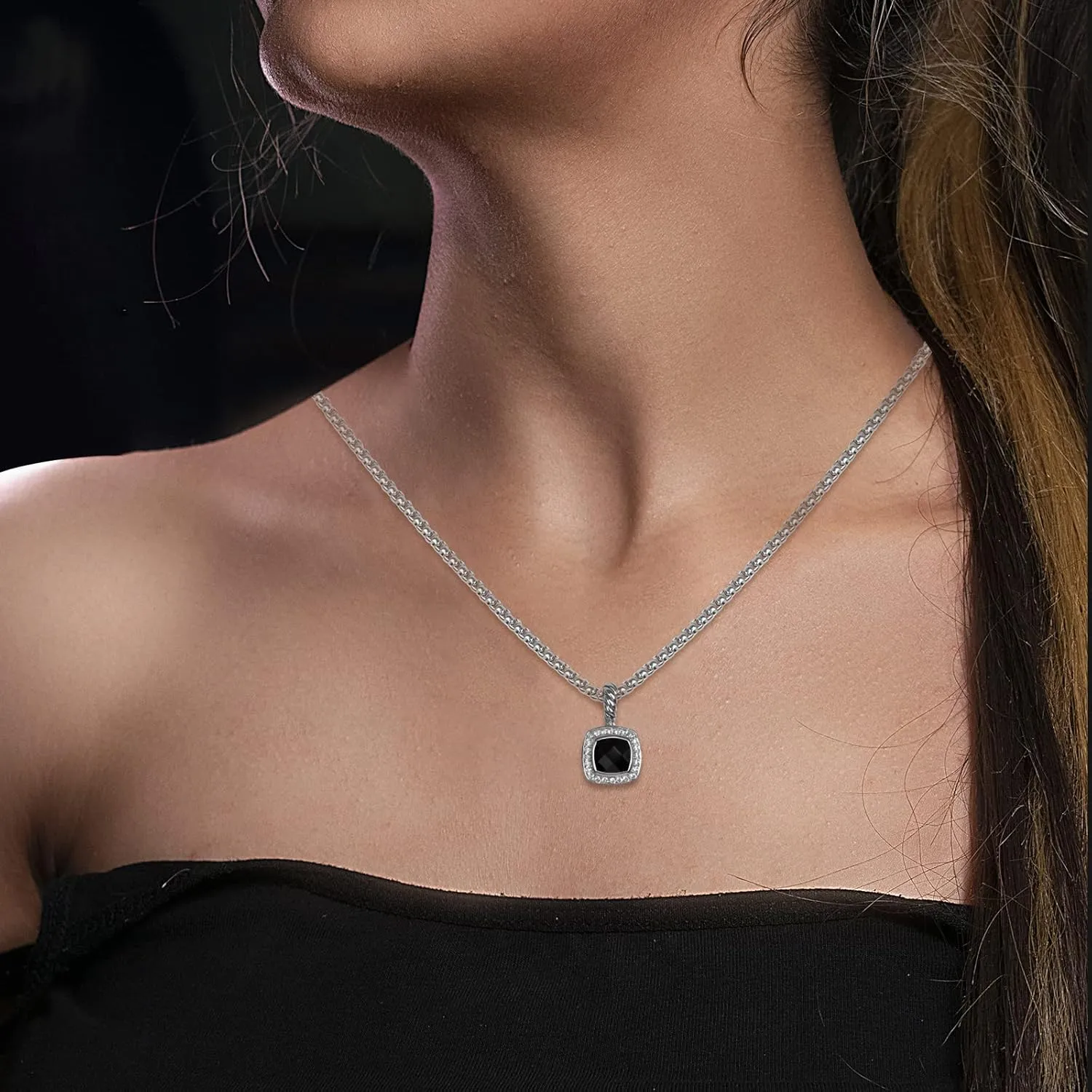 Designer Cubic Zirconia Necklace Inspired Antique Twisted Cable Wired CZ Pendant Necklace Fashion Brand Jewelry for Women Gift