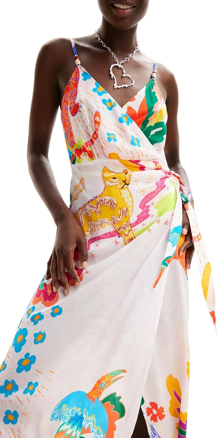 Desigual Women's Standard Woman Woven Dress Swimwear