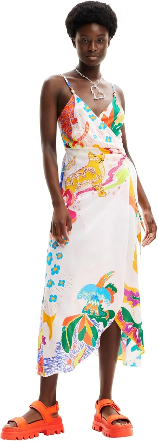 Desigual Women's Standard Woman Woven Dress Swimwear