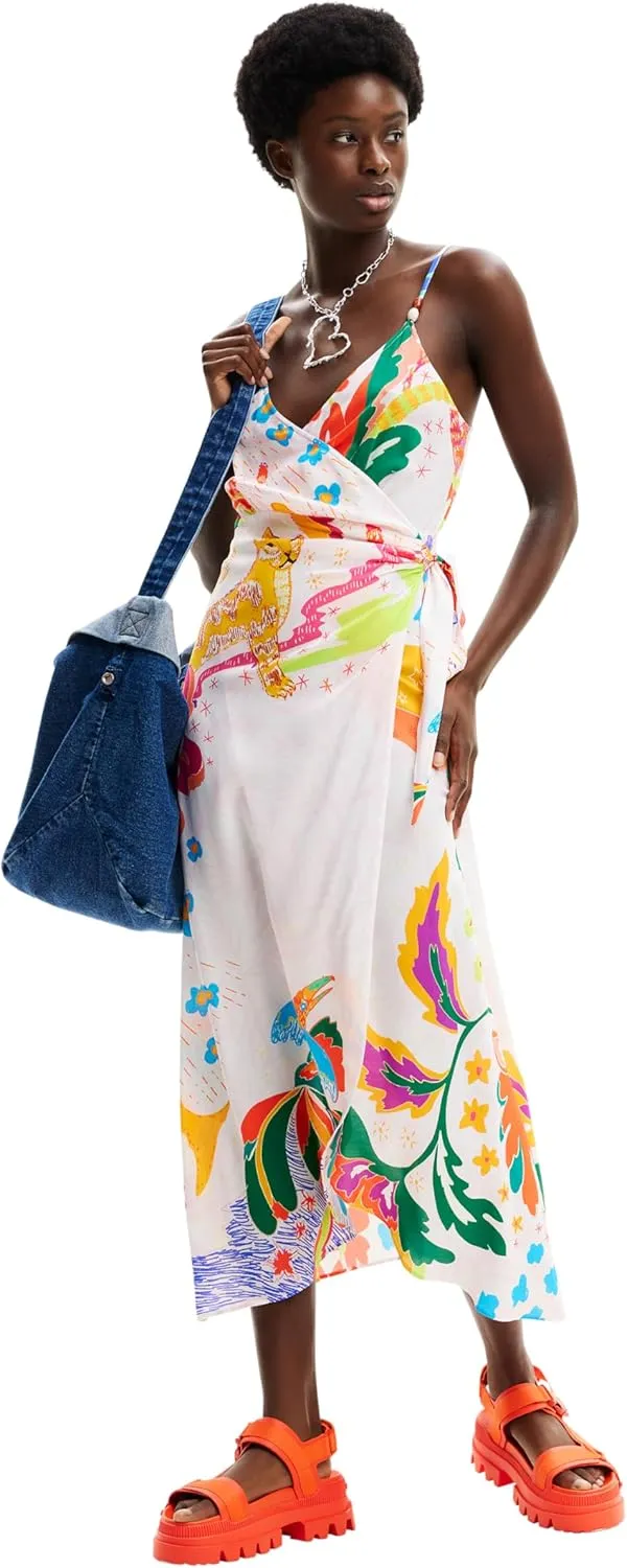 Desigual Women's Standard Woman Woven Dress Swimwear