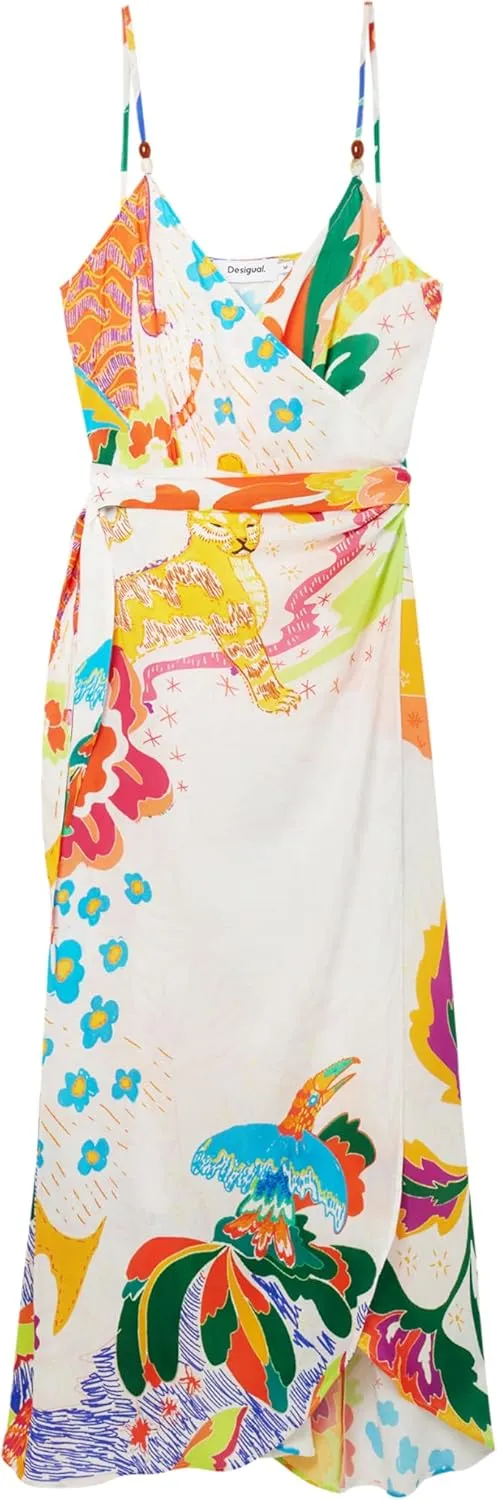 Desigual Women's Standard Woman Woven Dress Swimwear