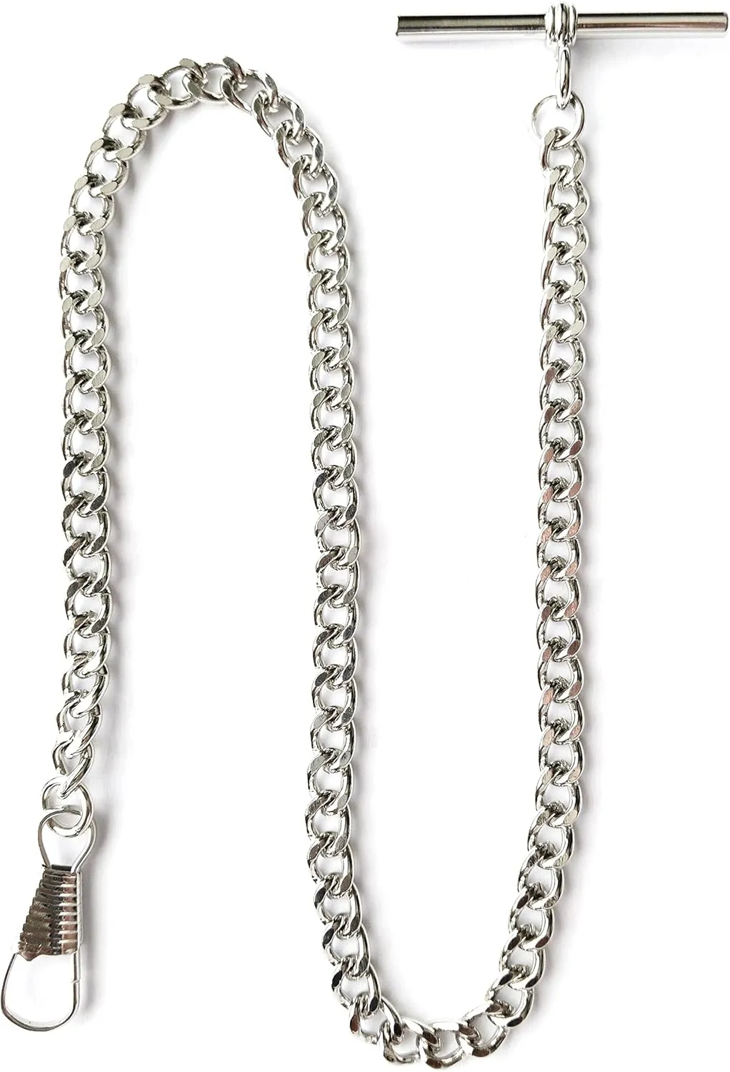 Desperado Silver Chrome Albert Vest 3910-W T-Bar Pocket Watch Chain