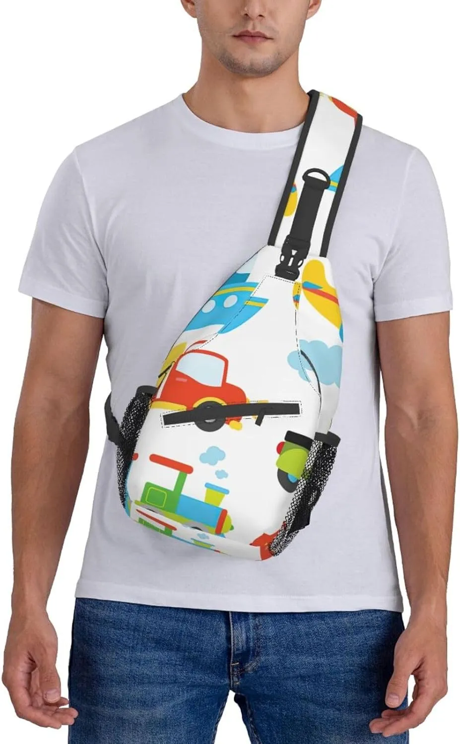 Different Types Of Lizard Unisex Crossbody Backpack Travel Hiking Casual Chest Bags Lightweight Fashion