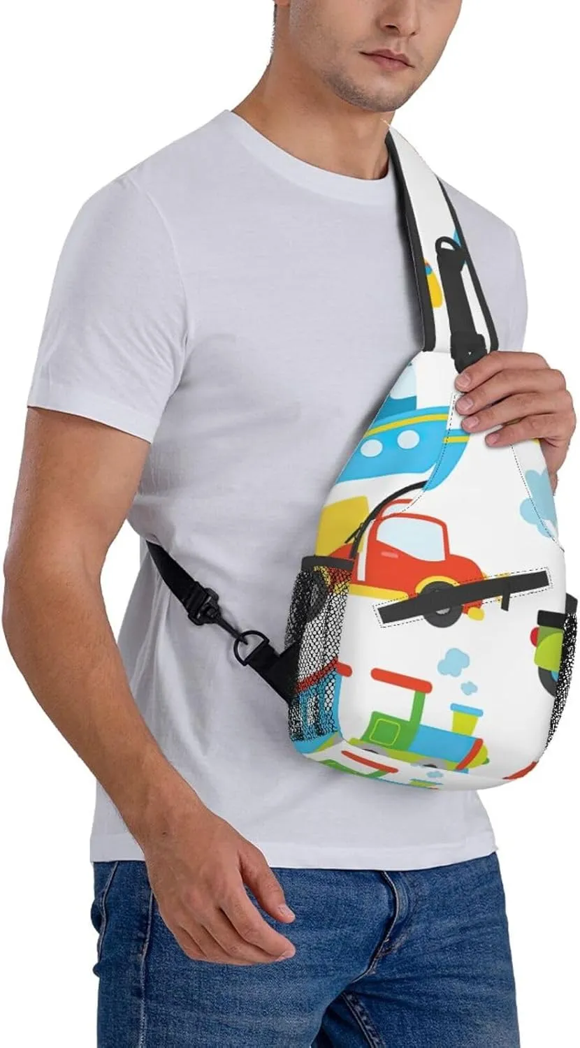 Different Types Of Lizard Unisex Crossbody Backpack Travel Hiking Casual Chest Bags Lightweight Fashion