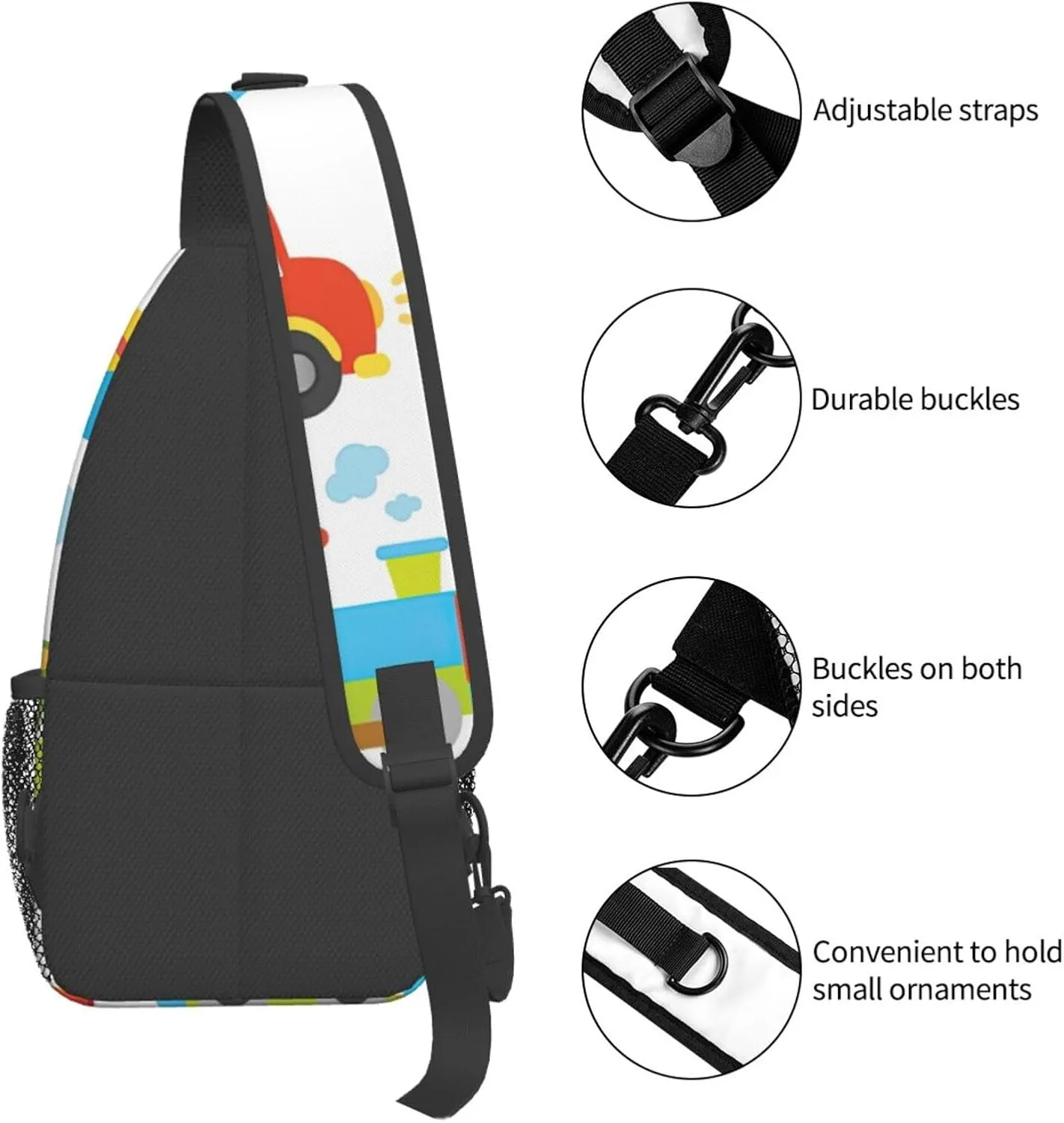 Different Types Of Lizard Unisex Crossbody Backpack Travel Hiking Casual Chest Bags Lightweight Fashion