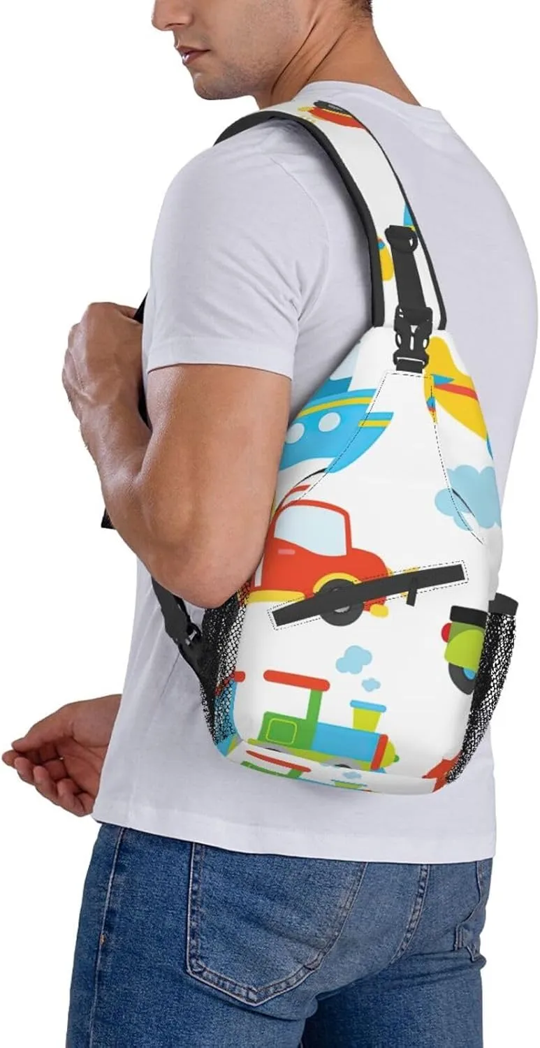 Different Types Of Lizard Unisex Crossbody Backpack Travel Hiking Casual Chest Bags Lightweight Fashion