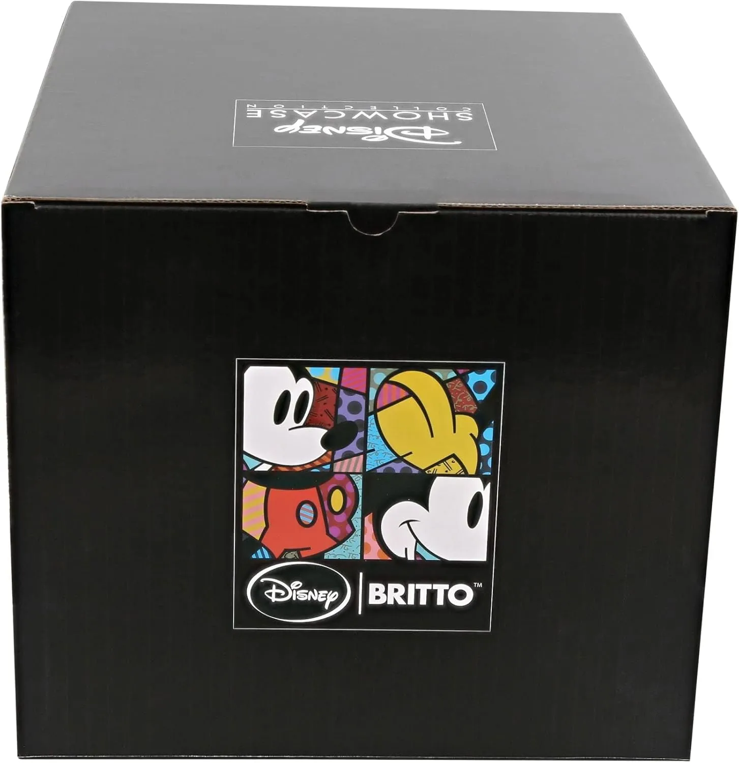 Disney by Romero Britto Mickey Mouse Hugging Pluto Figurine, 8.46 Inch, Multicolor