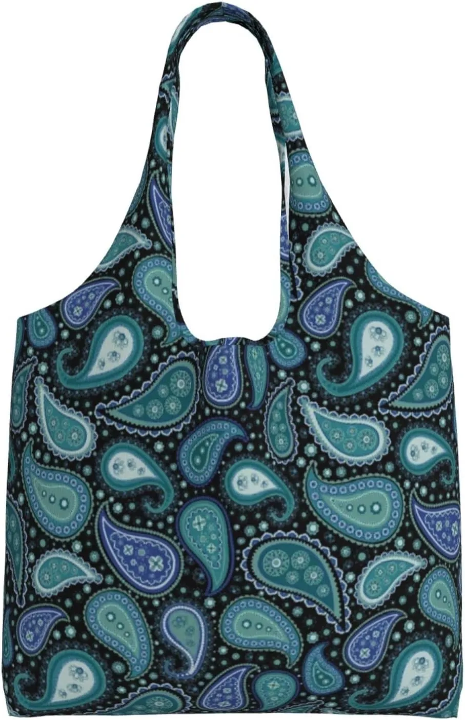 DKJlitter Fashion Canvas Tote Bag, Reusable Grocery Shopping Bag, Large capacity shopping bag Daily Utility Bag