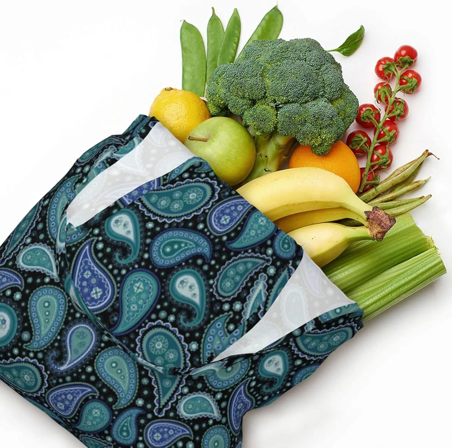 DKJlitter Fashion Canvas Tote Bag, Reusable Grocery Shopping Bag, Large capacity shopping bag Daily Utility Bag