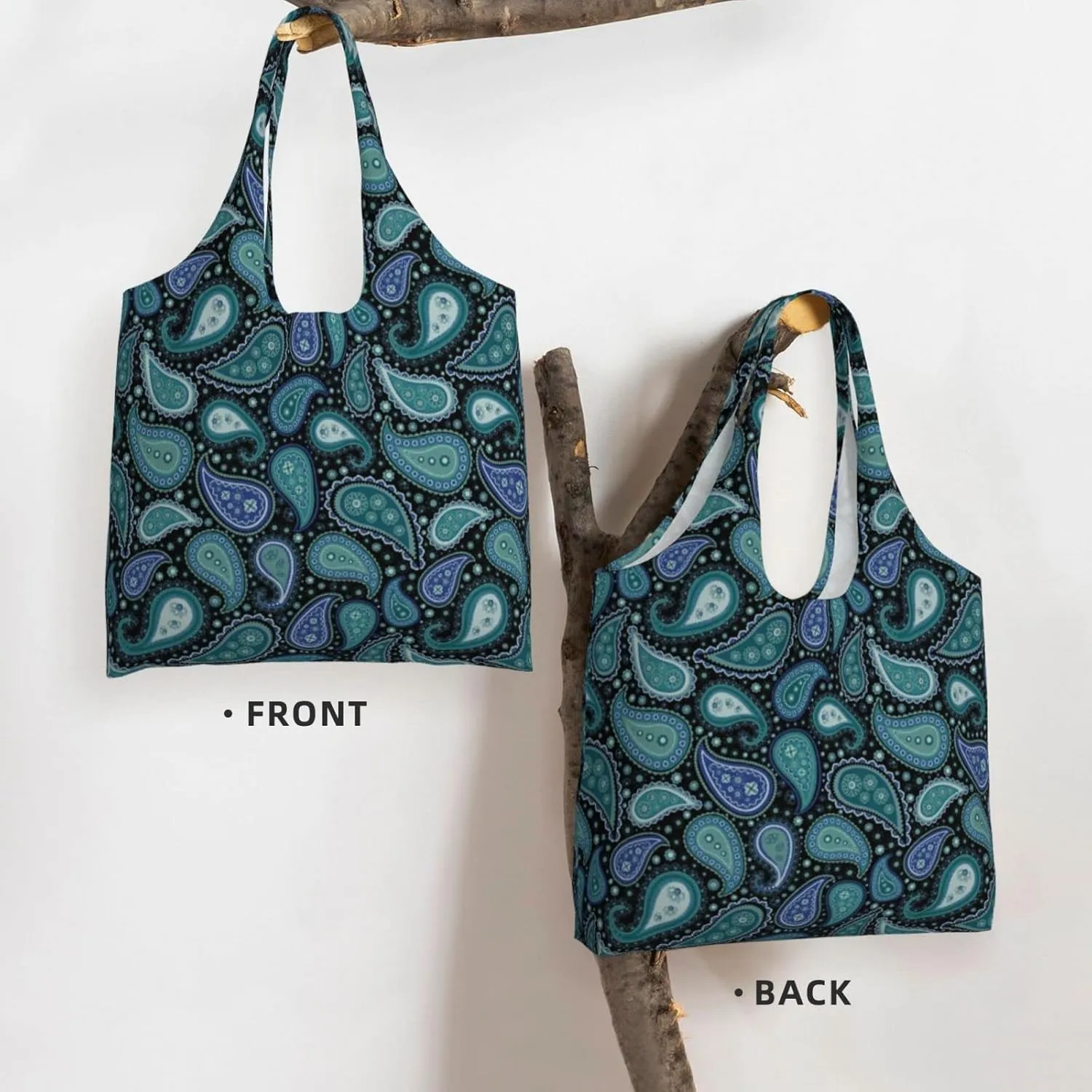 DKJlitter Fashion Canvas Tote Bag, Reusable Grocery Shopping Bag, Large capacity shopping bag Daily Utility Bag