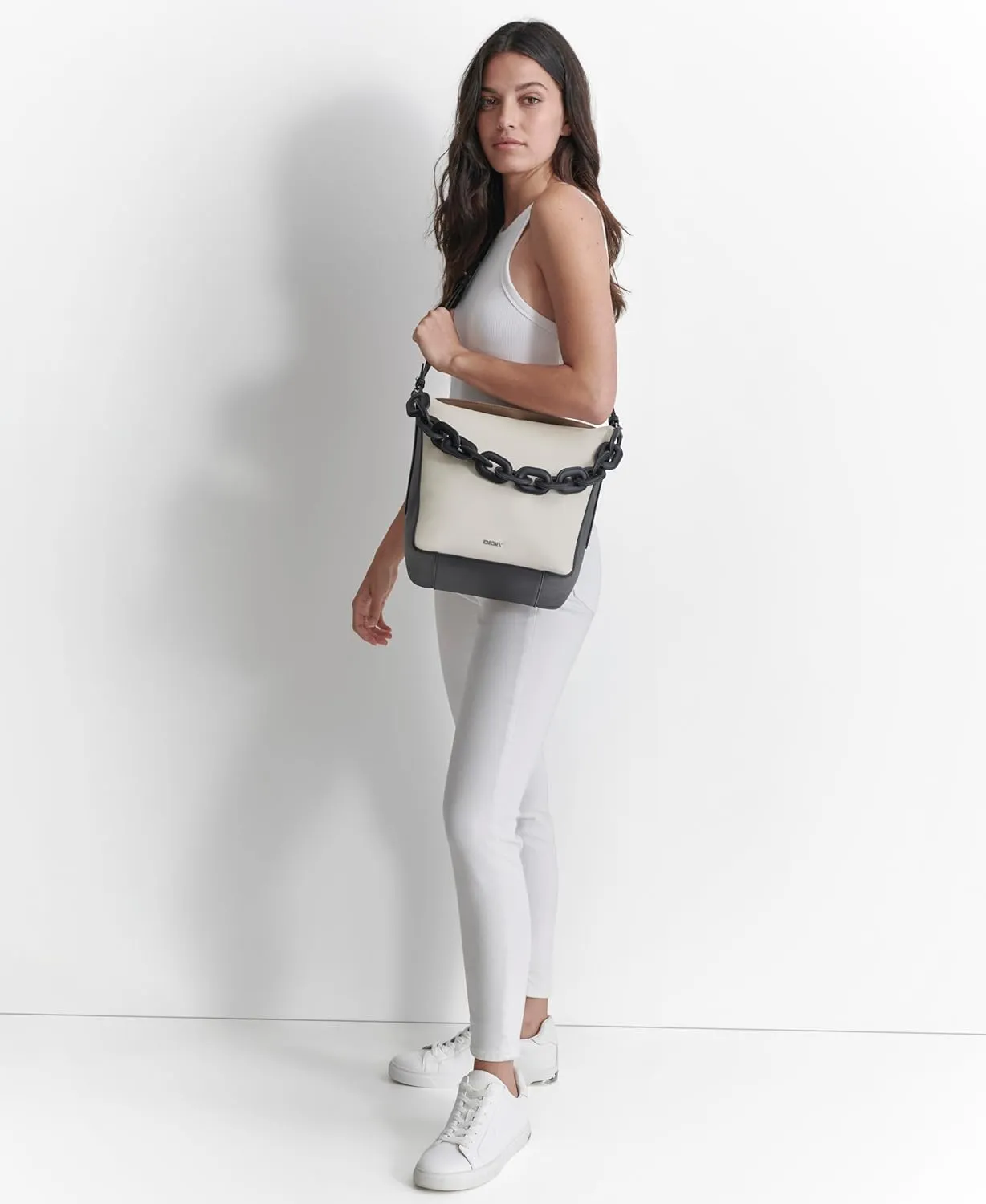 DKNY Aspen Mini Chain Handle Hobo Bag