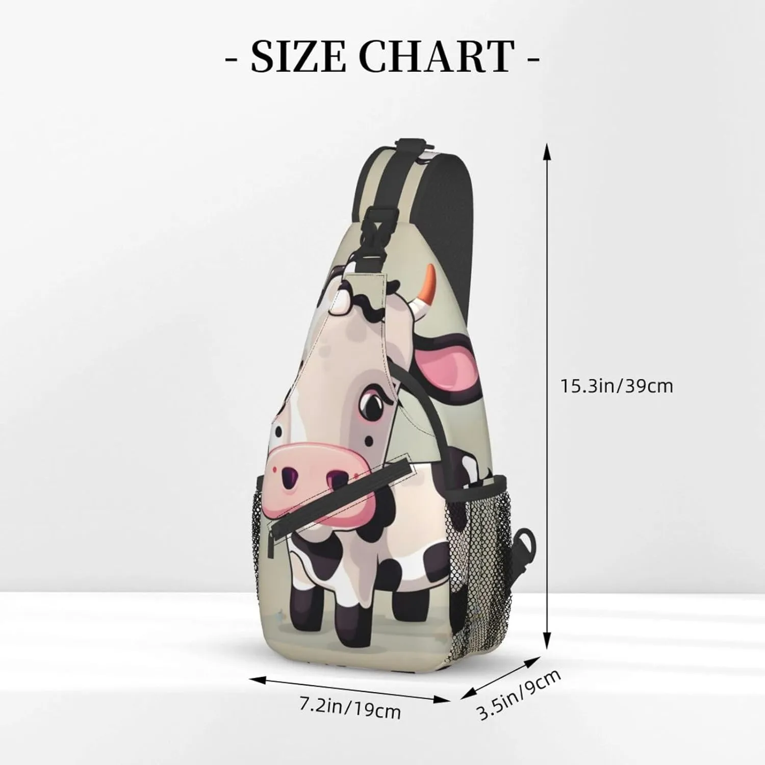 Dog Breed Unisex Crossbody Backpack Travel Hiking Casual Chest Bags Lightweight Fashion