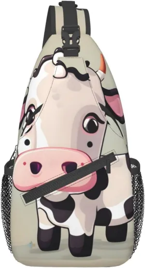 Dog Breed Unisex Crossbody Backpack Travel Hiking Casual Chest Bags Lightweight Fashion